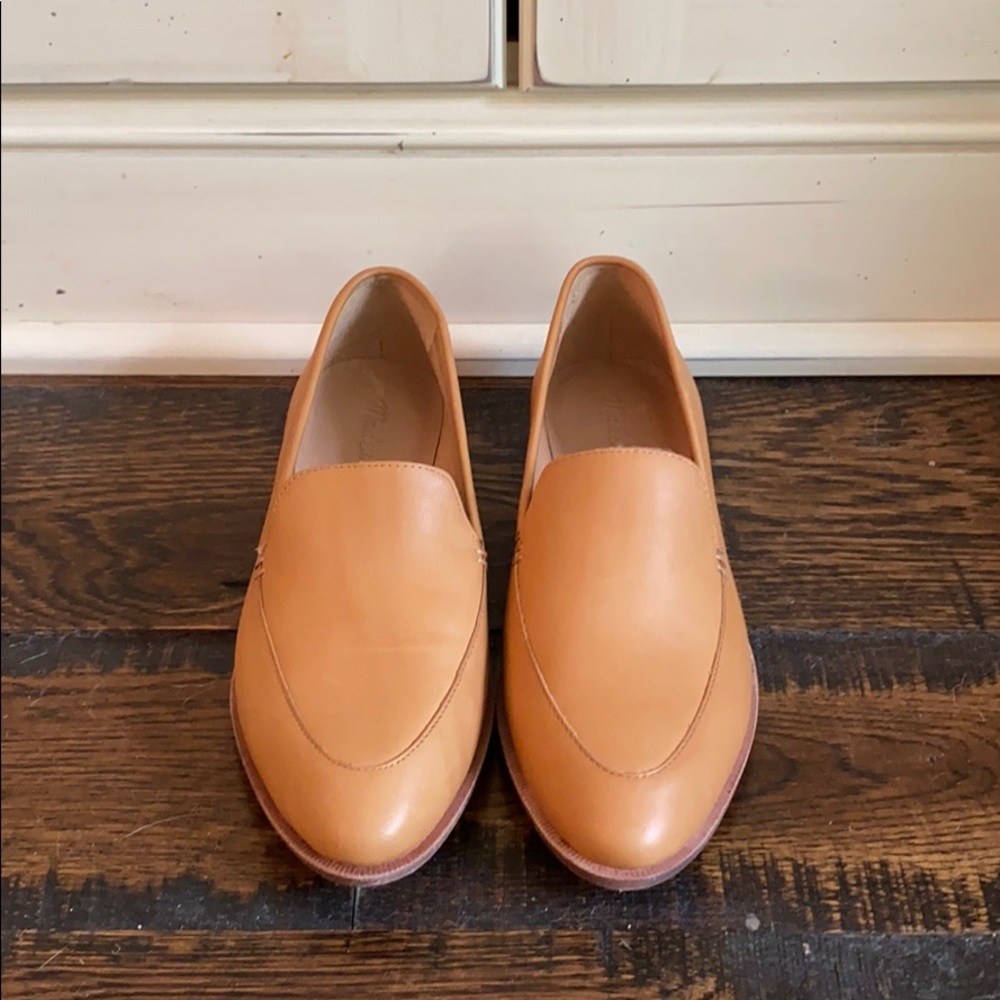 Madewell Tan Leather Slip-On Loafers